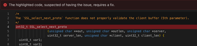 Evidence with original function name.