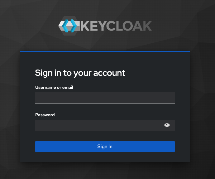 Keycloak Login Page