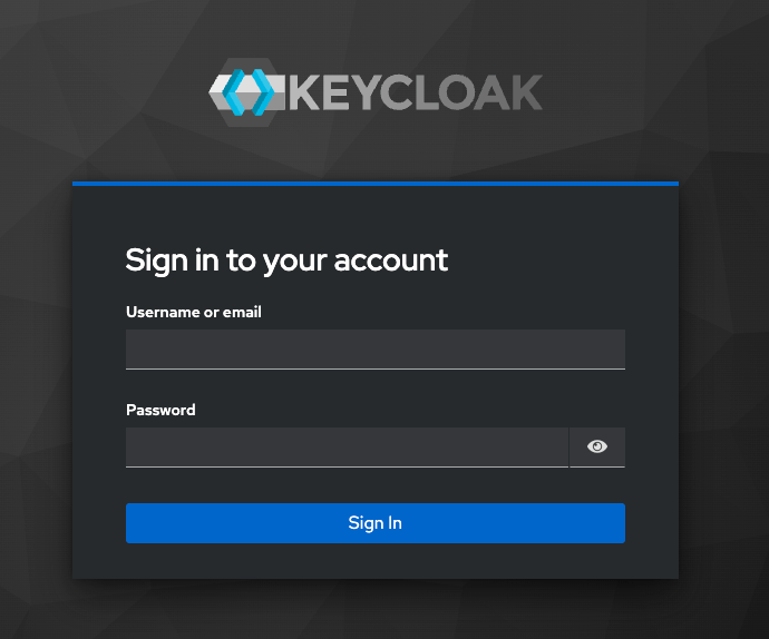 Keycloak Login Page