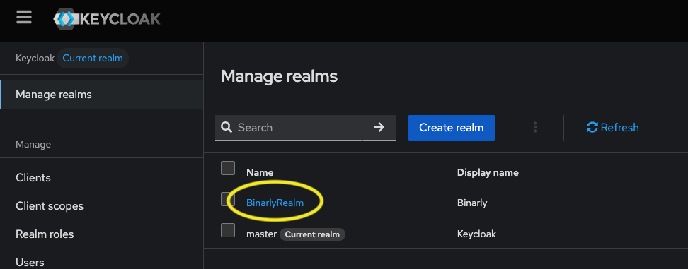 Select BinarlyRealm