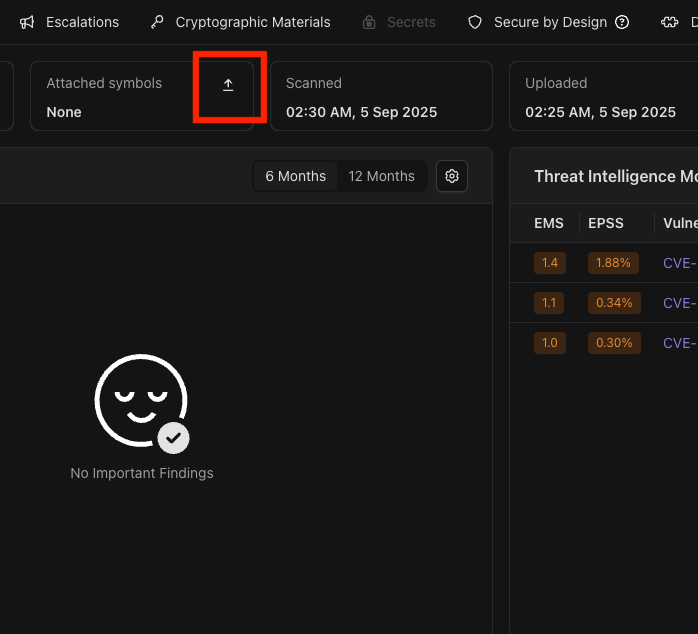 PDB upload button on the overview tab.