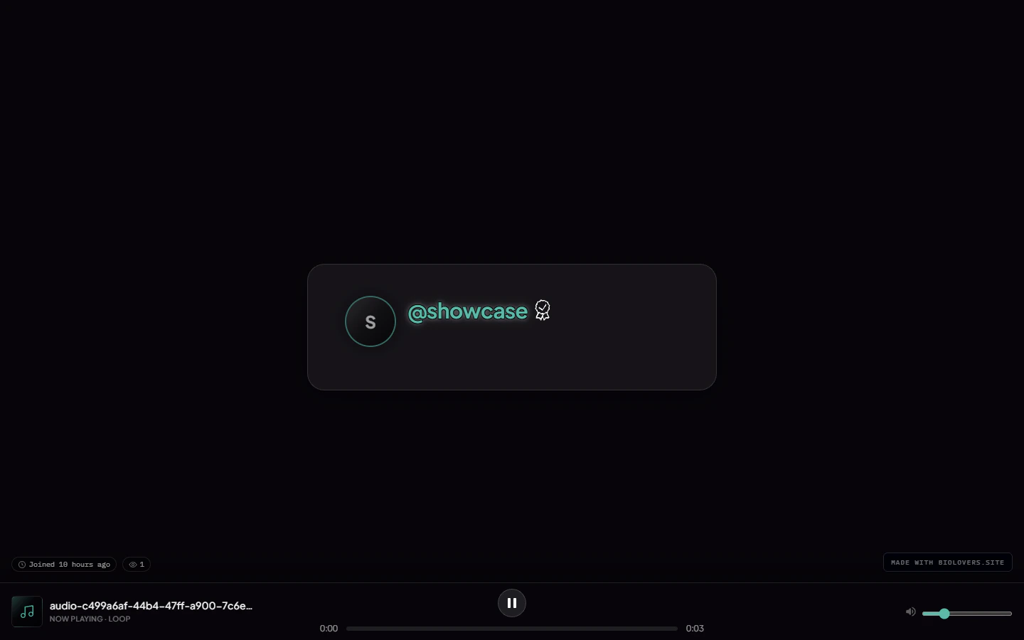 Music bar fixed to viewport bottom