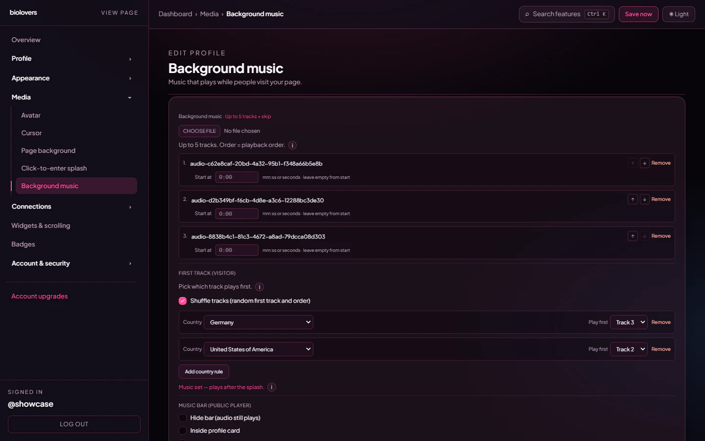 Shuffle on plus two country rules
