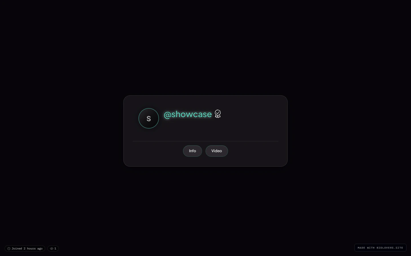 Public profile on desktop