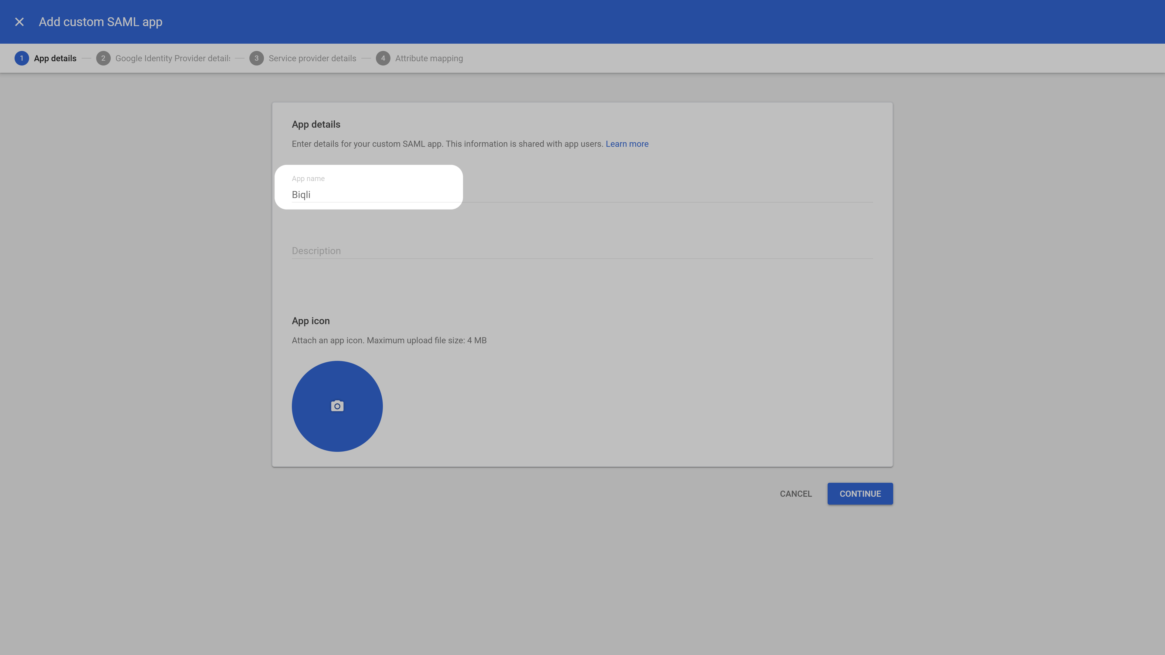 General Settings - App Name