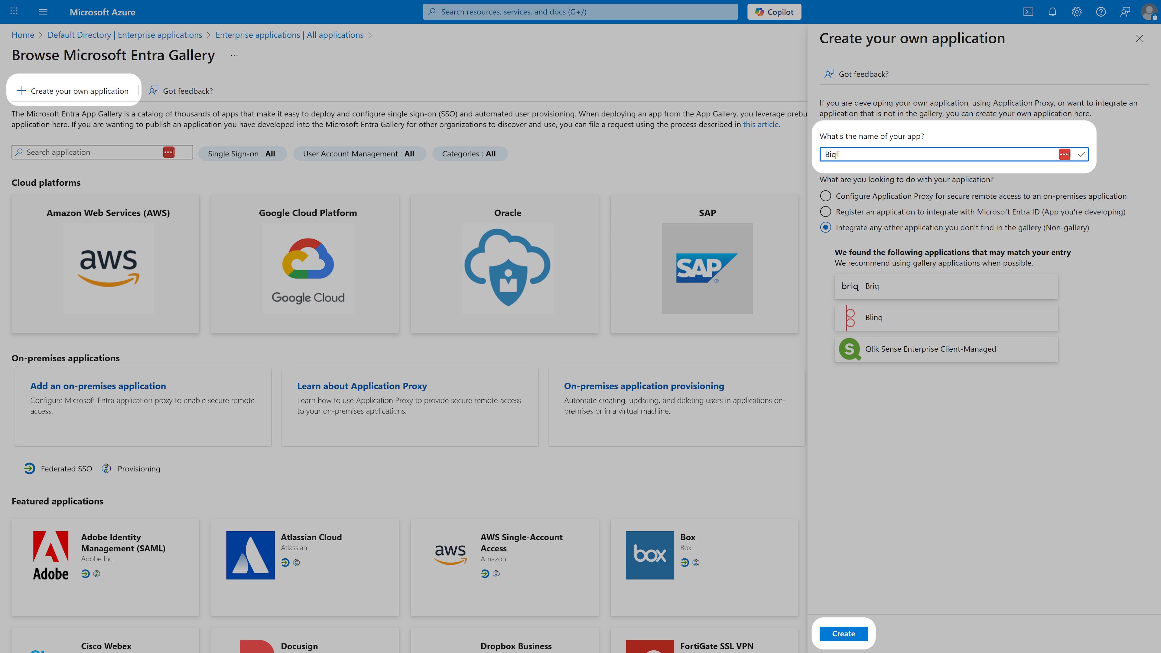 Create Your Own Application
