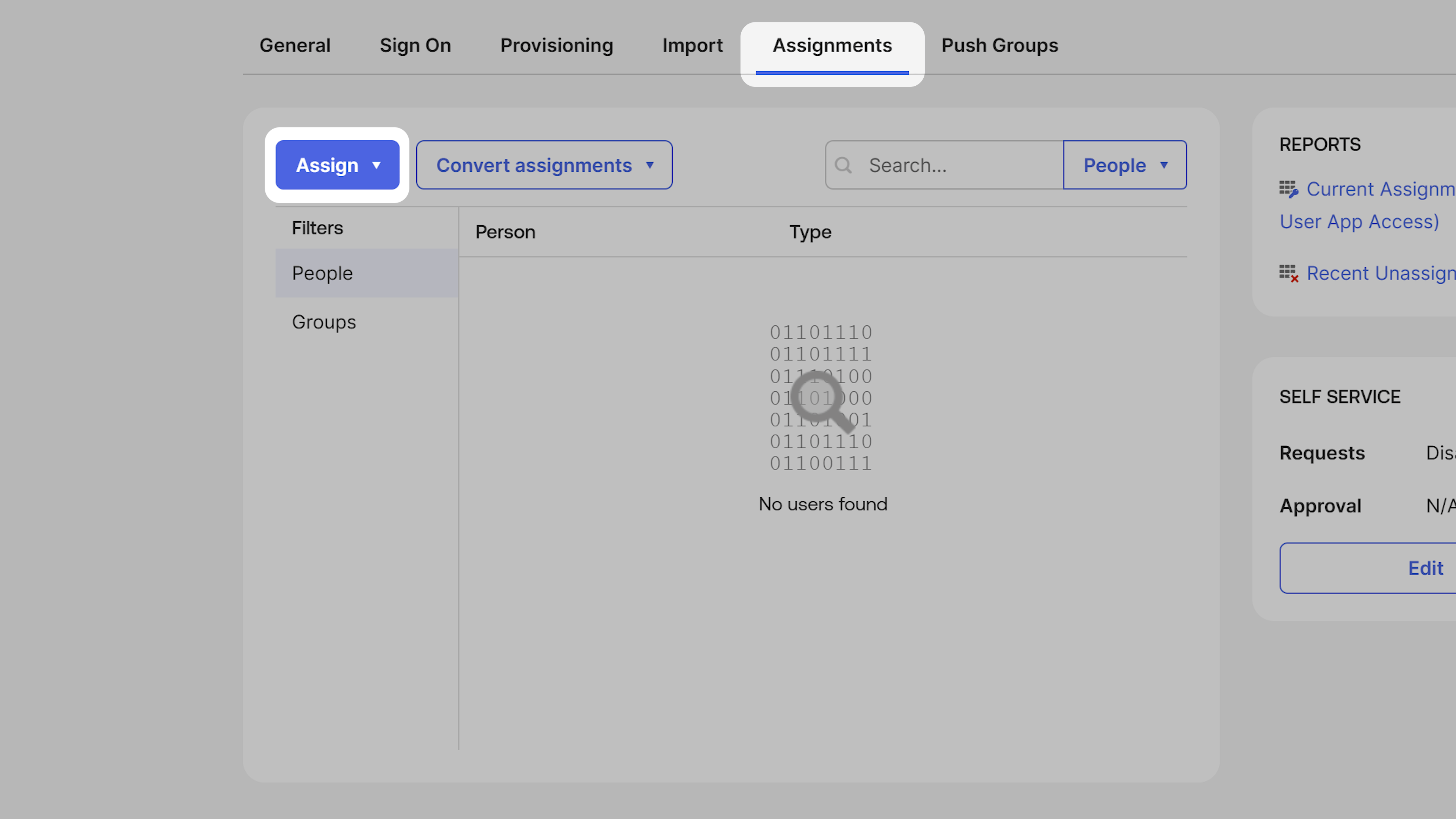 Assign Users in Okta