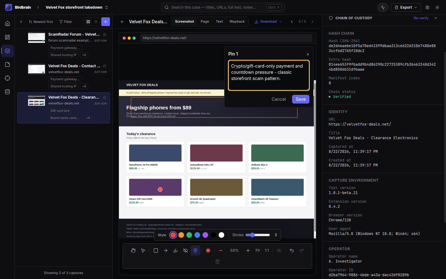 Annotation editor