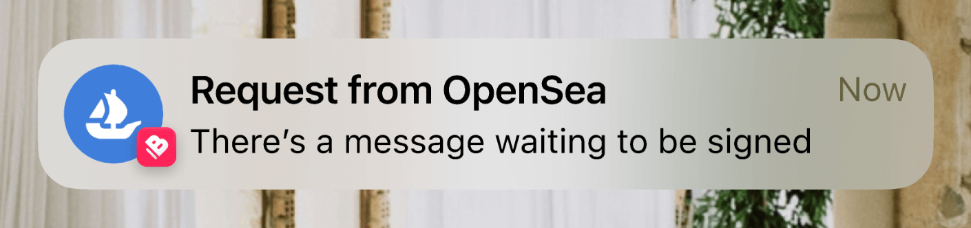 Transaction Approval Push Notification