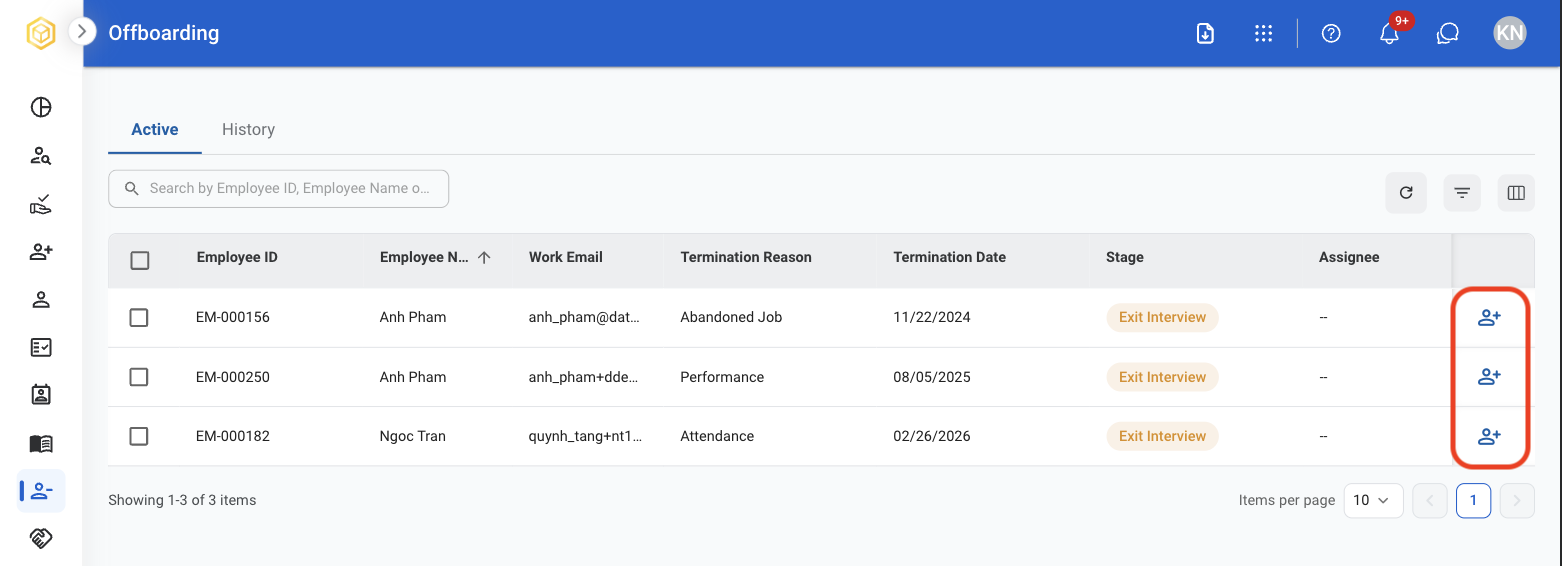 Offboarding Assign