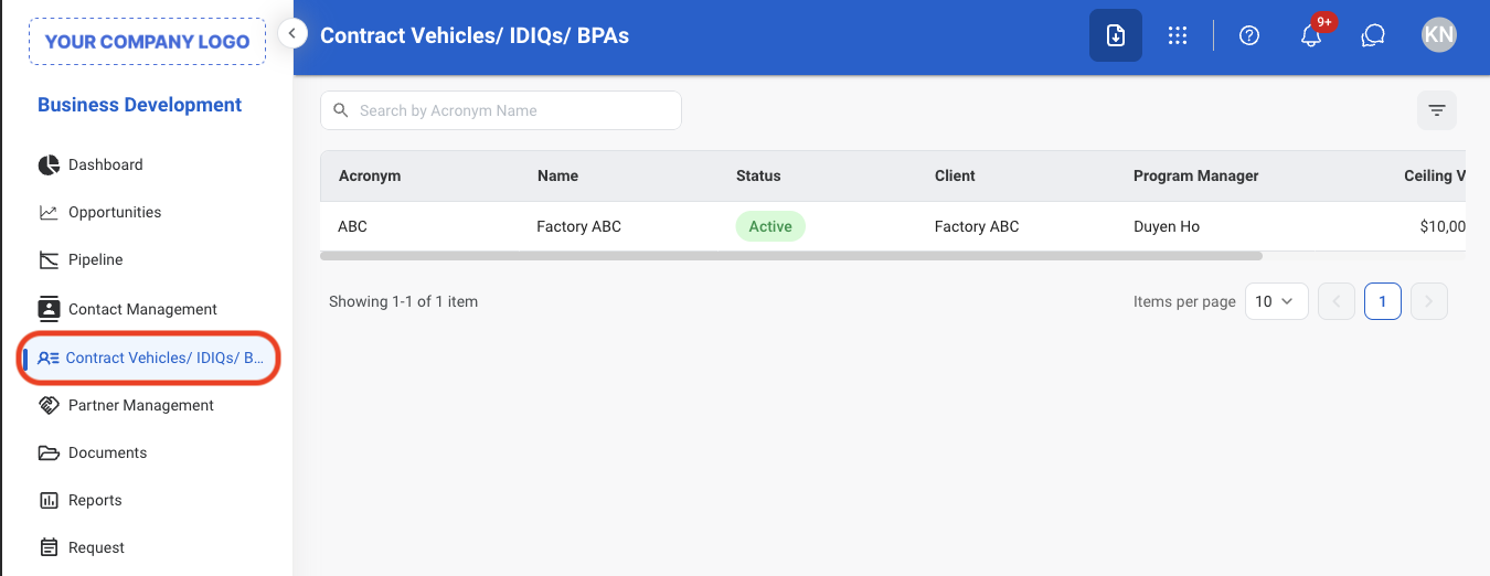 BD CV Nav