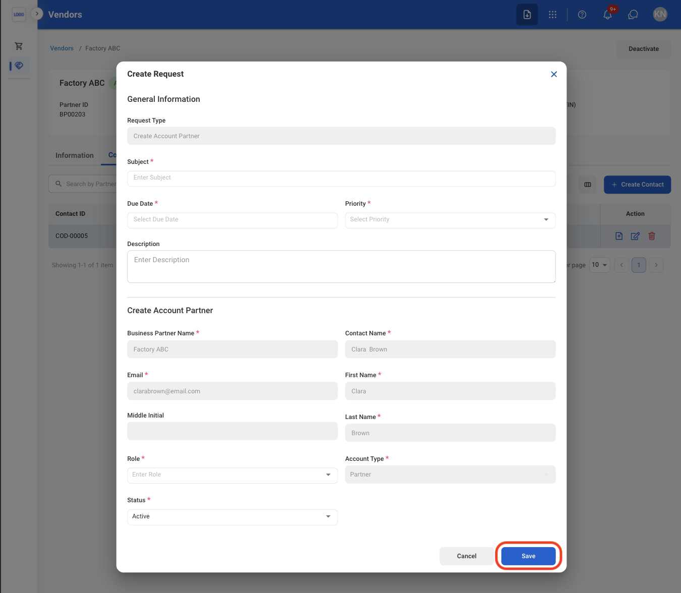 P V C Req Contact