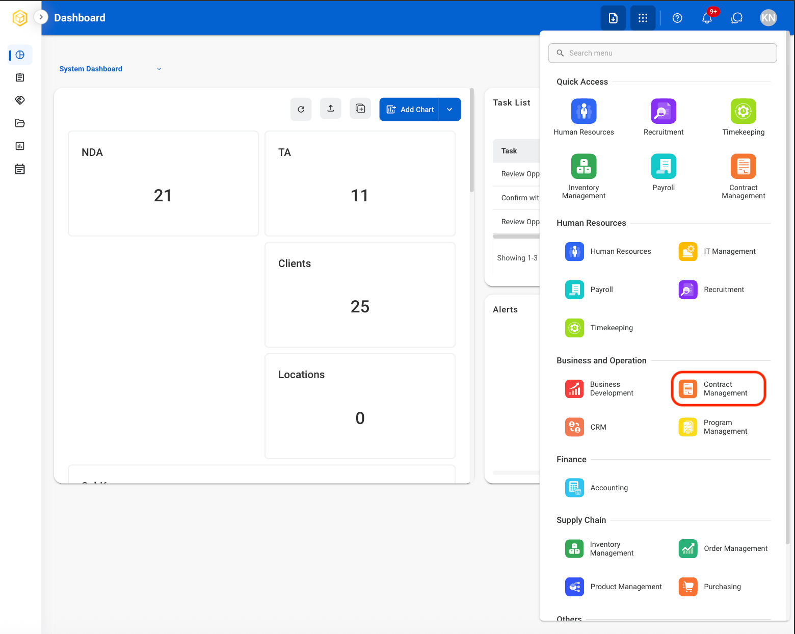 CM Module Nav