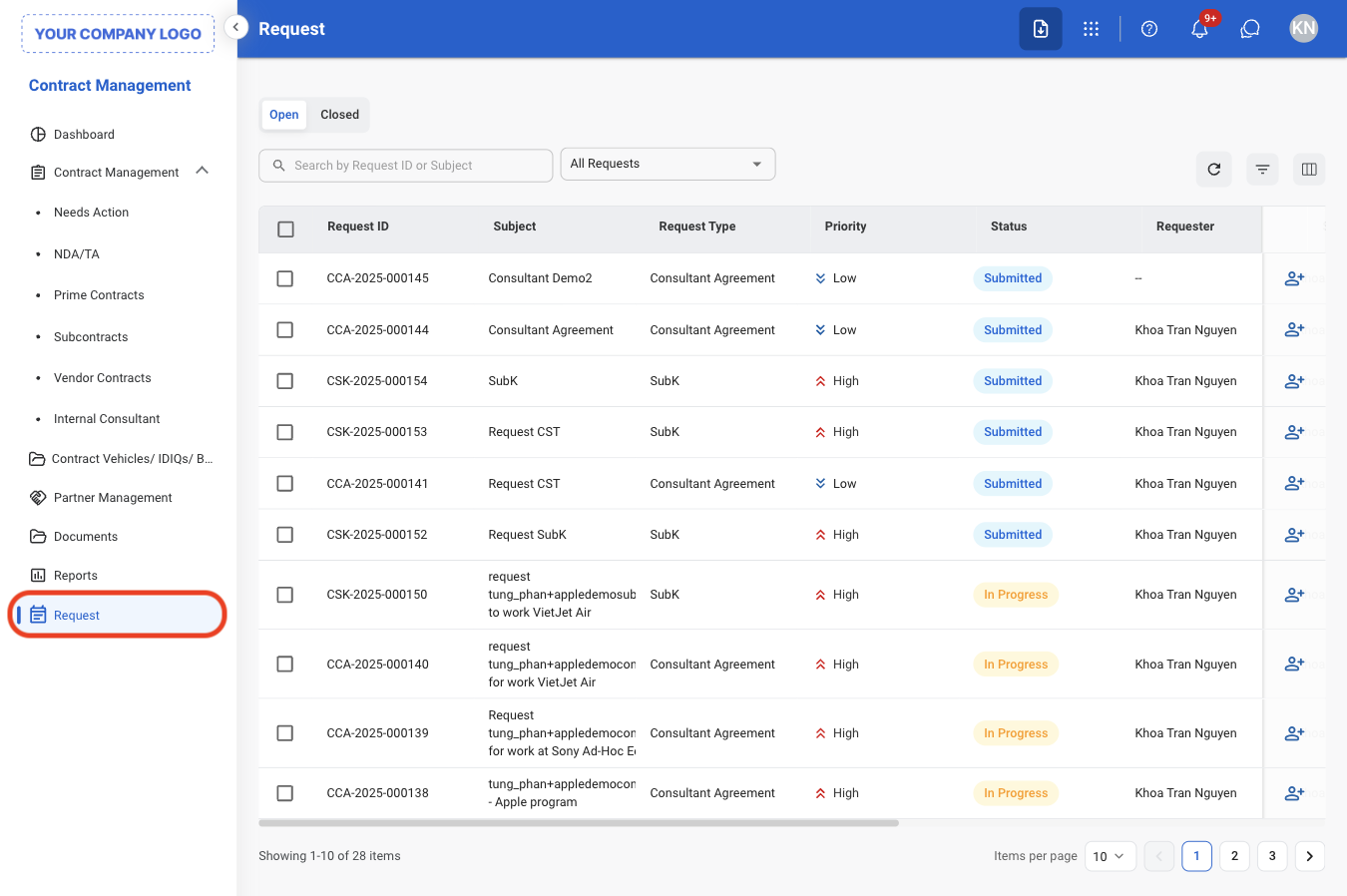 CM Req Nav