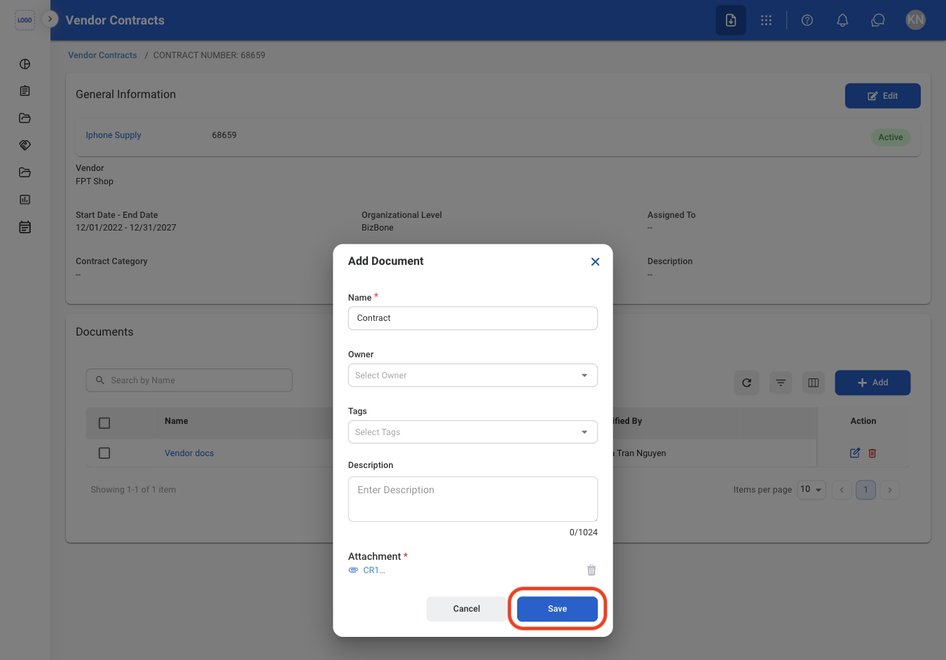 CM VC Add Doc C