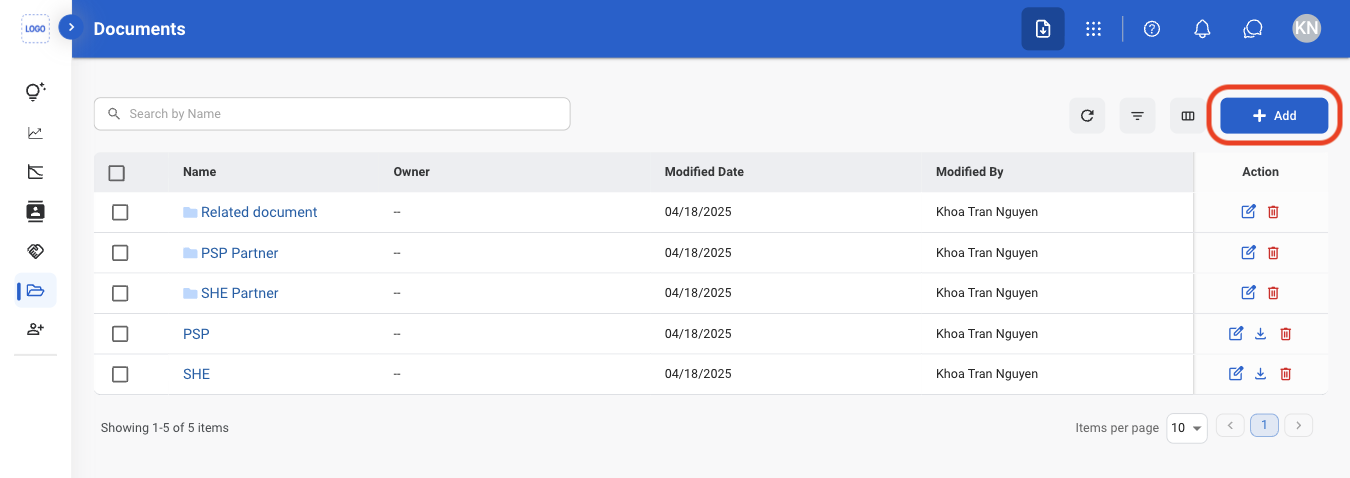 CRM D Add