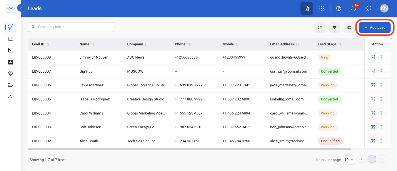 CRM L Add