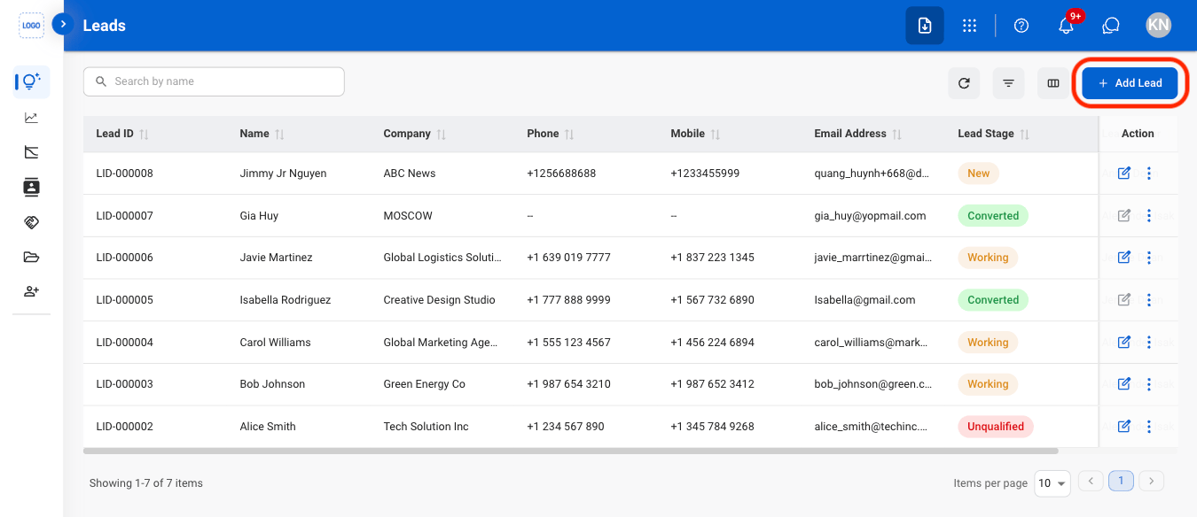 CRM L Add