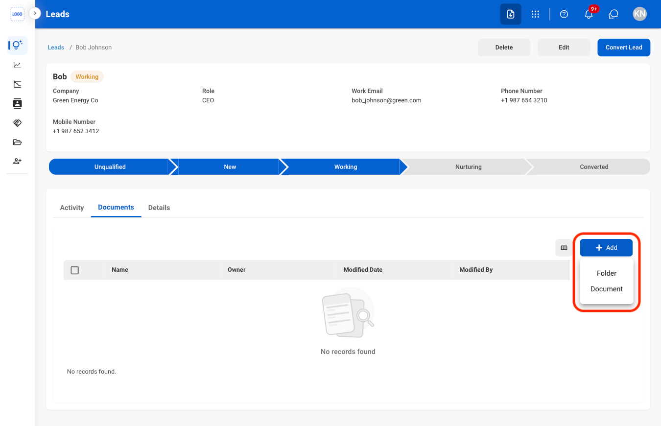CRM L Documents Type