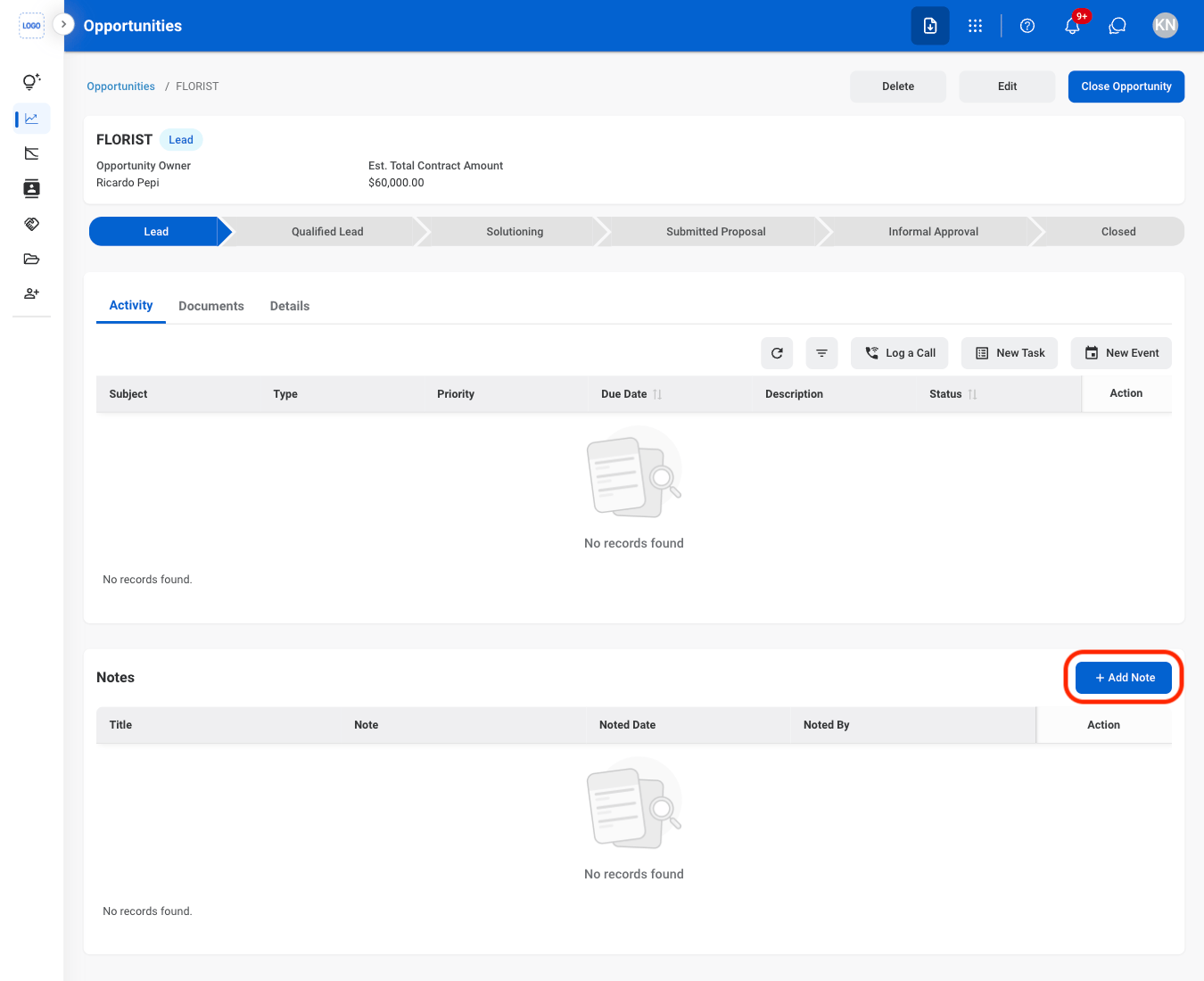 CRM L Note