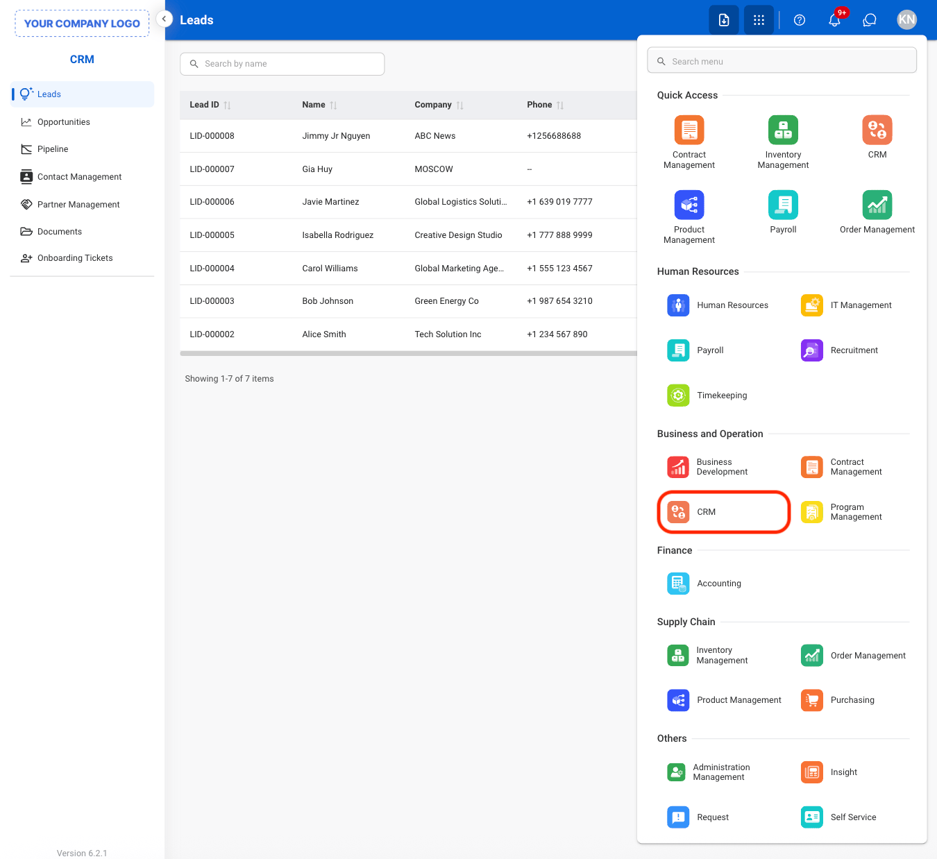 CRM Nav