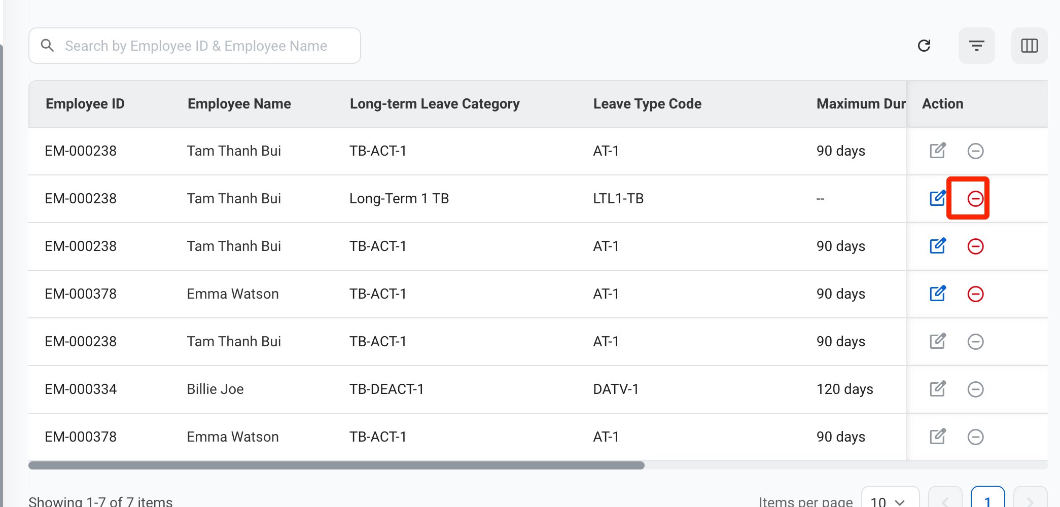 HR LTL Remove