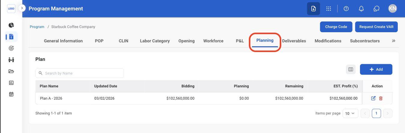 PM PM Plan Nav