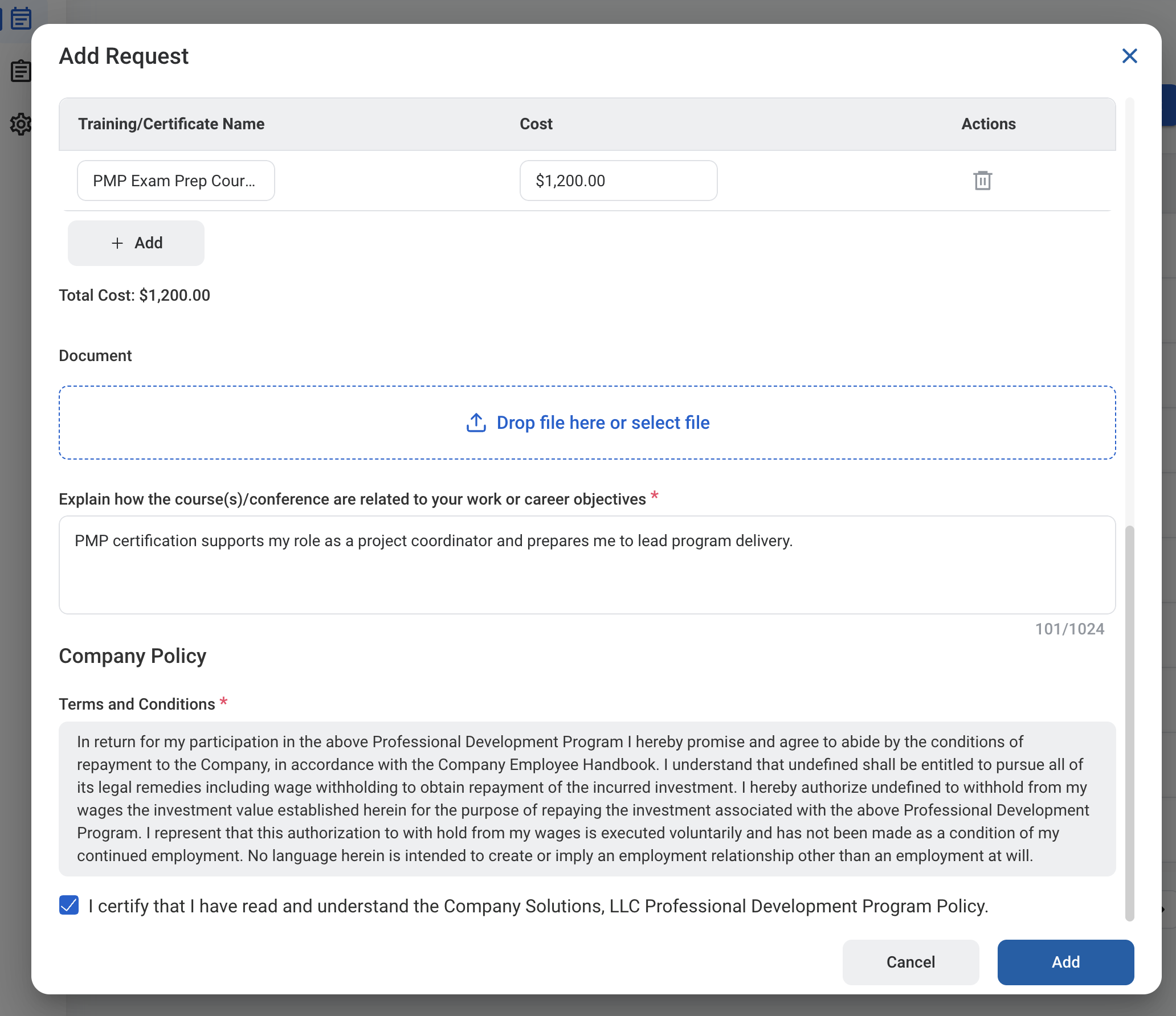 RQ CD Form 3