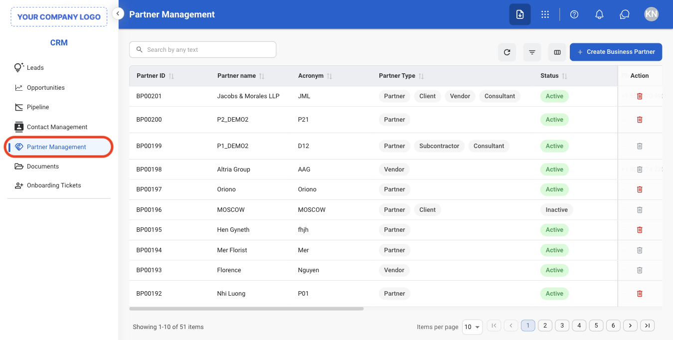 CRM PM Nav