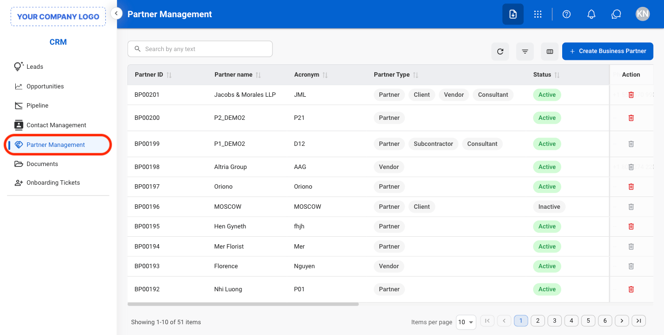 CRM PM Nav