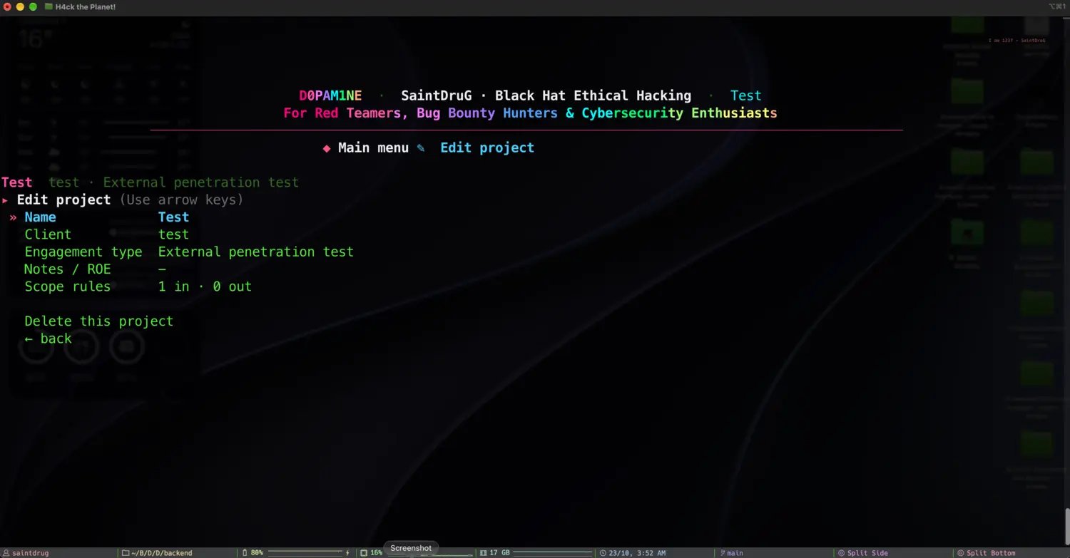 Editing a project in the D0pam1ne engine
