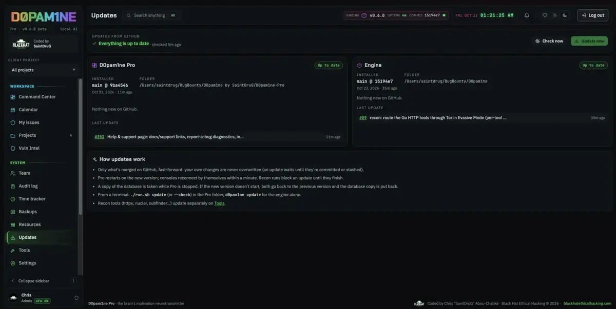 Updates: what is waiting on GitHub for Pro and the engine