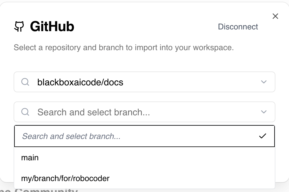 Choose Branch