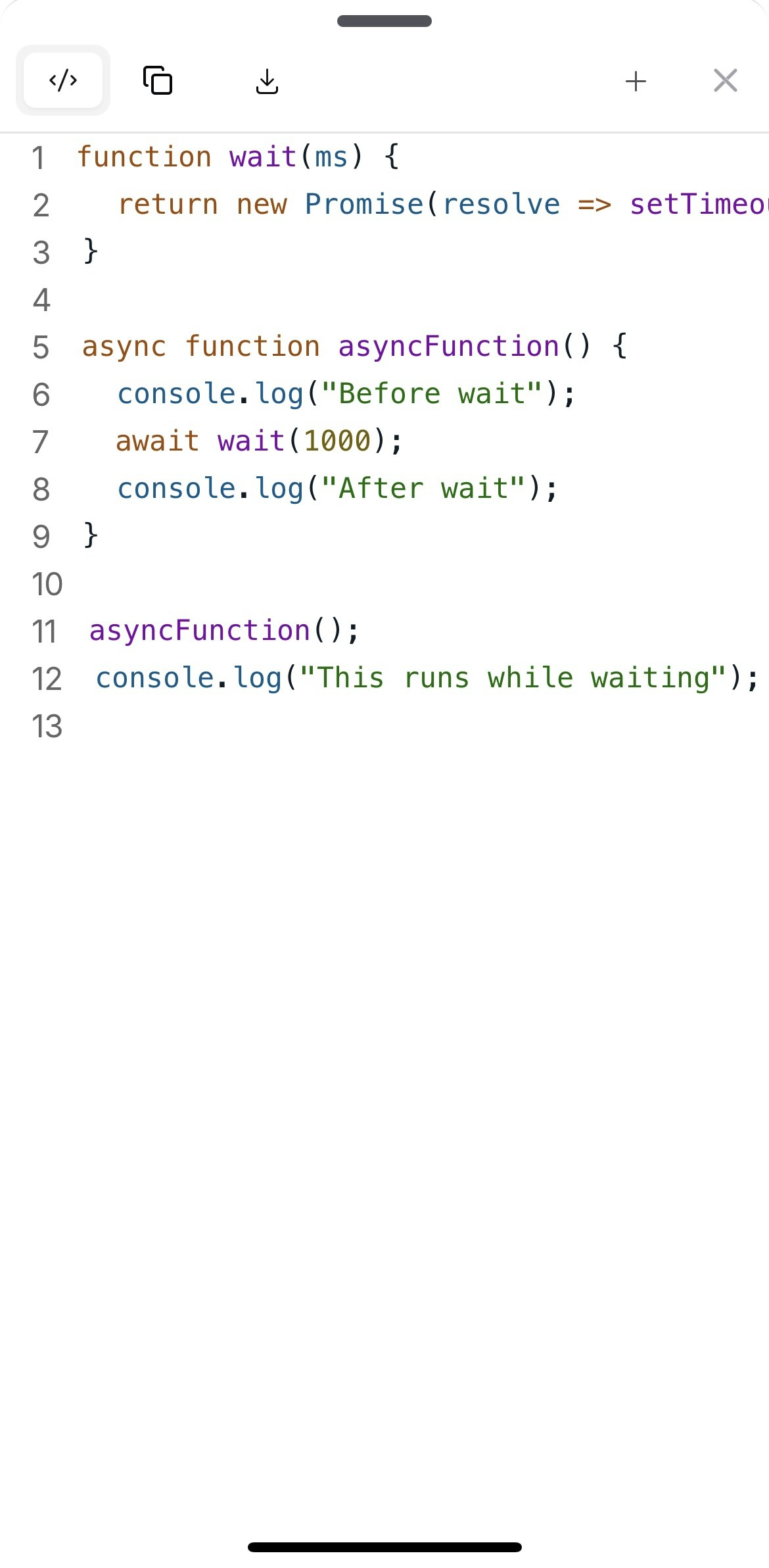Look Edit Copy Code Snippets