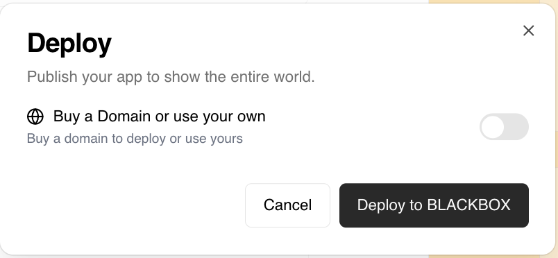 Deploy to BB