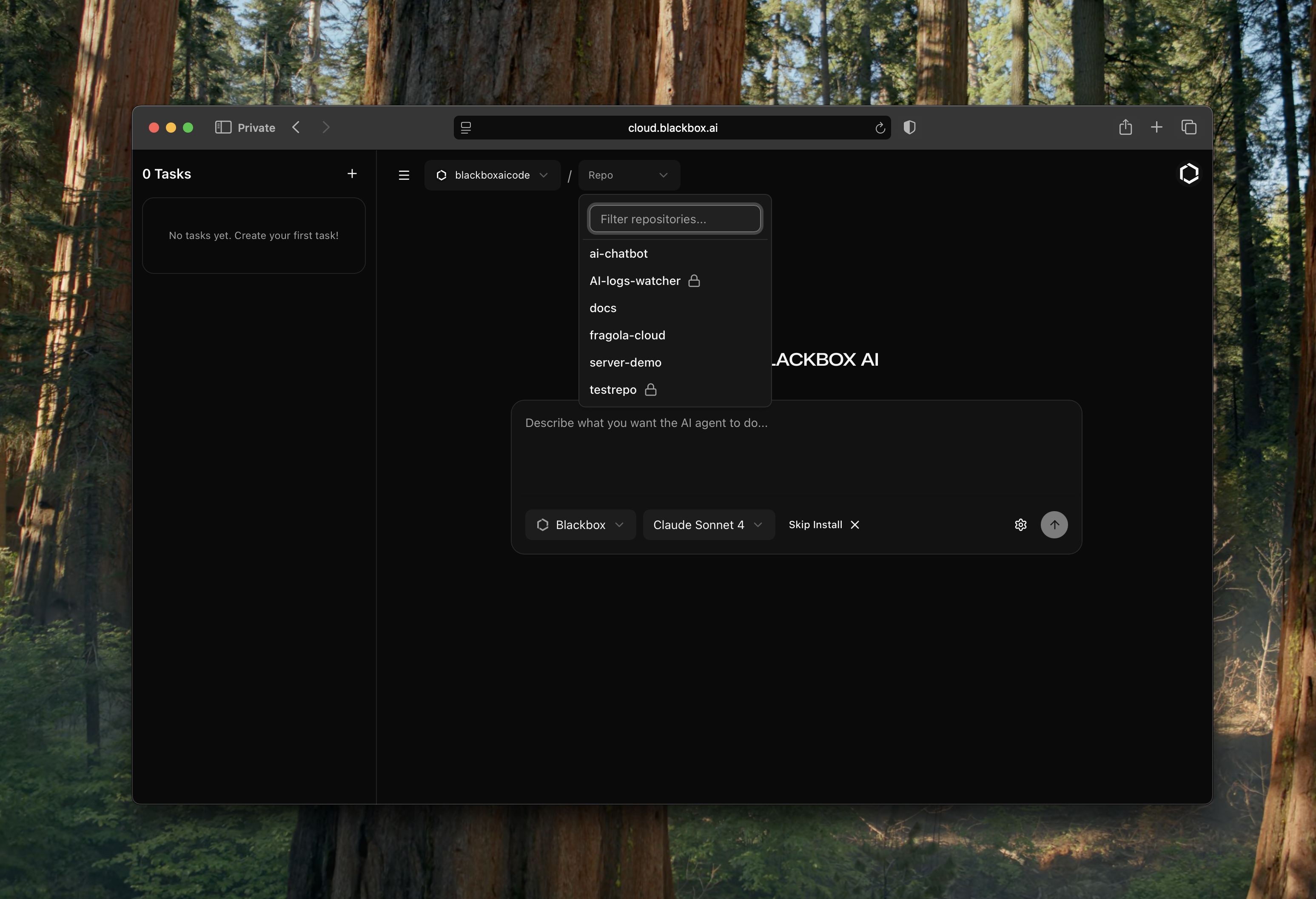 Select Git Repository
