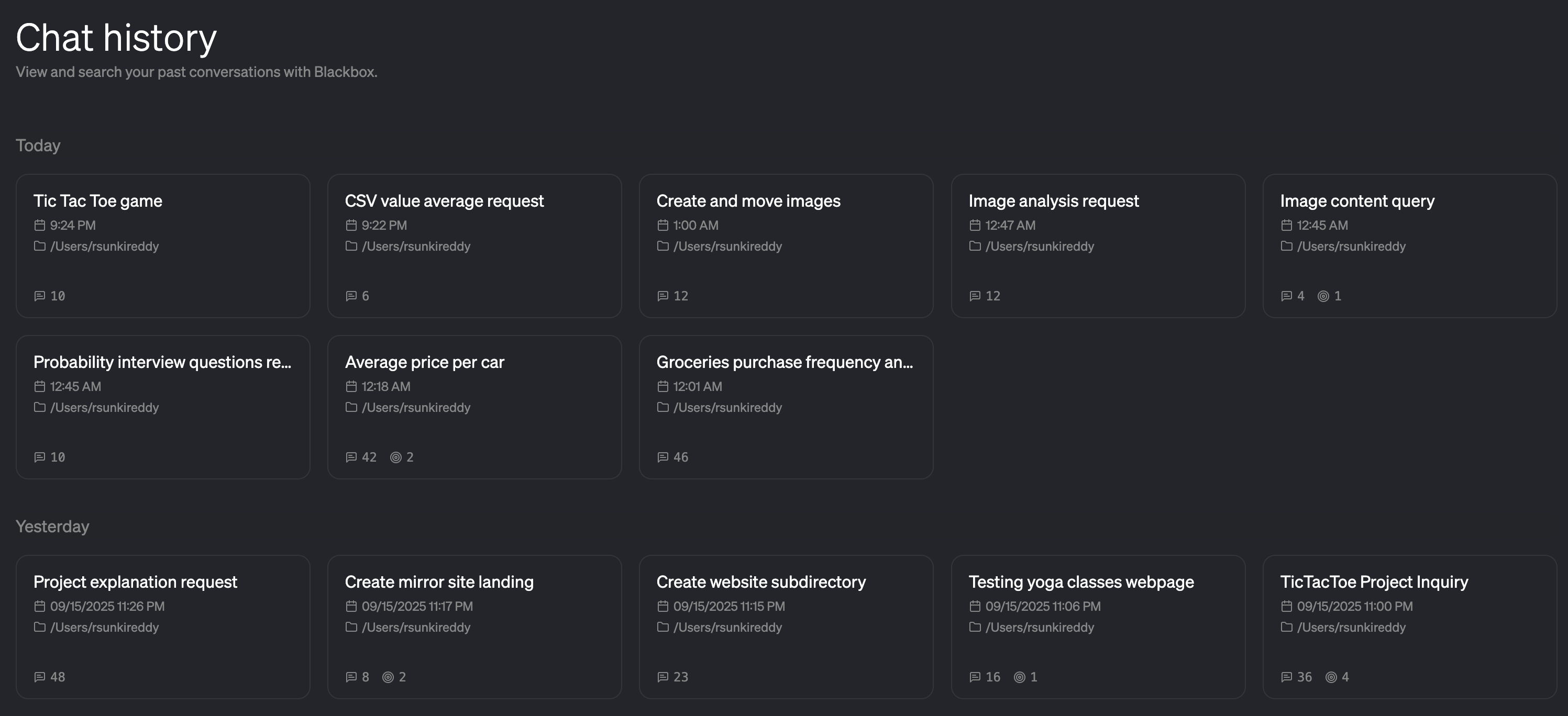 Chat History
