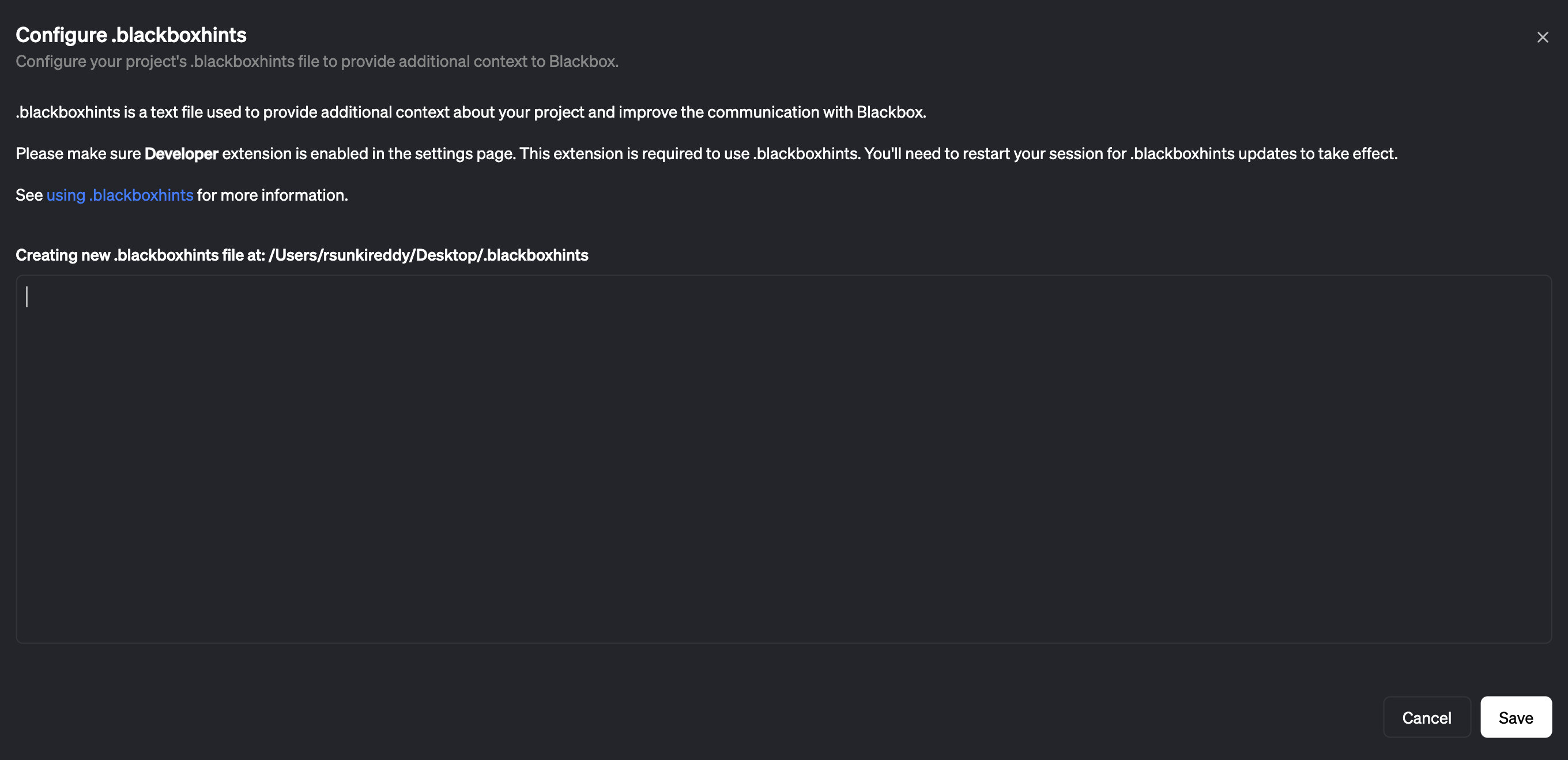 Customise Prompts