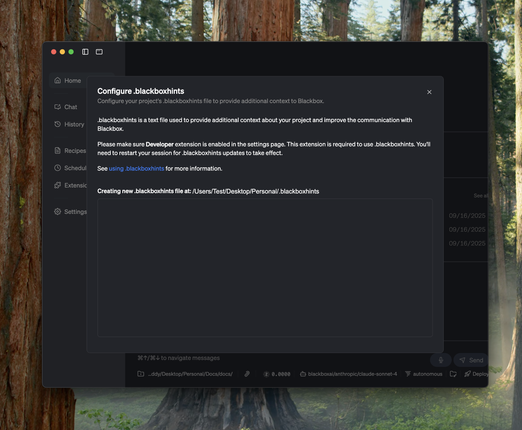 Customise and Configure Prompts