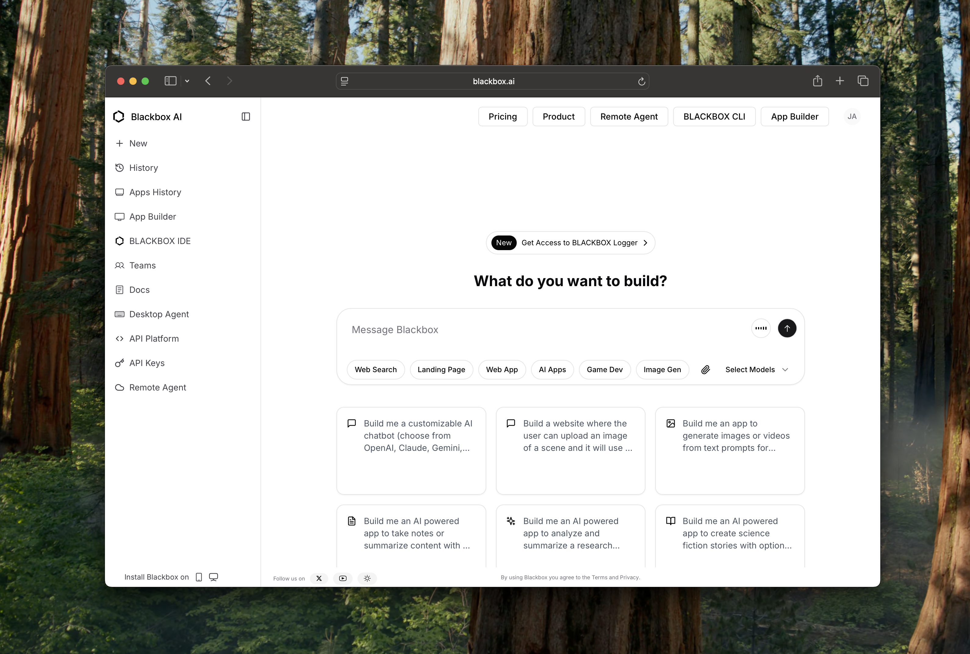 Feature Menu