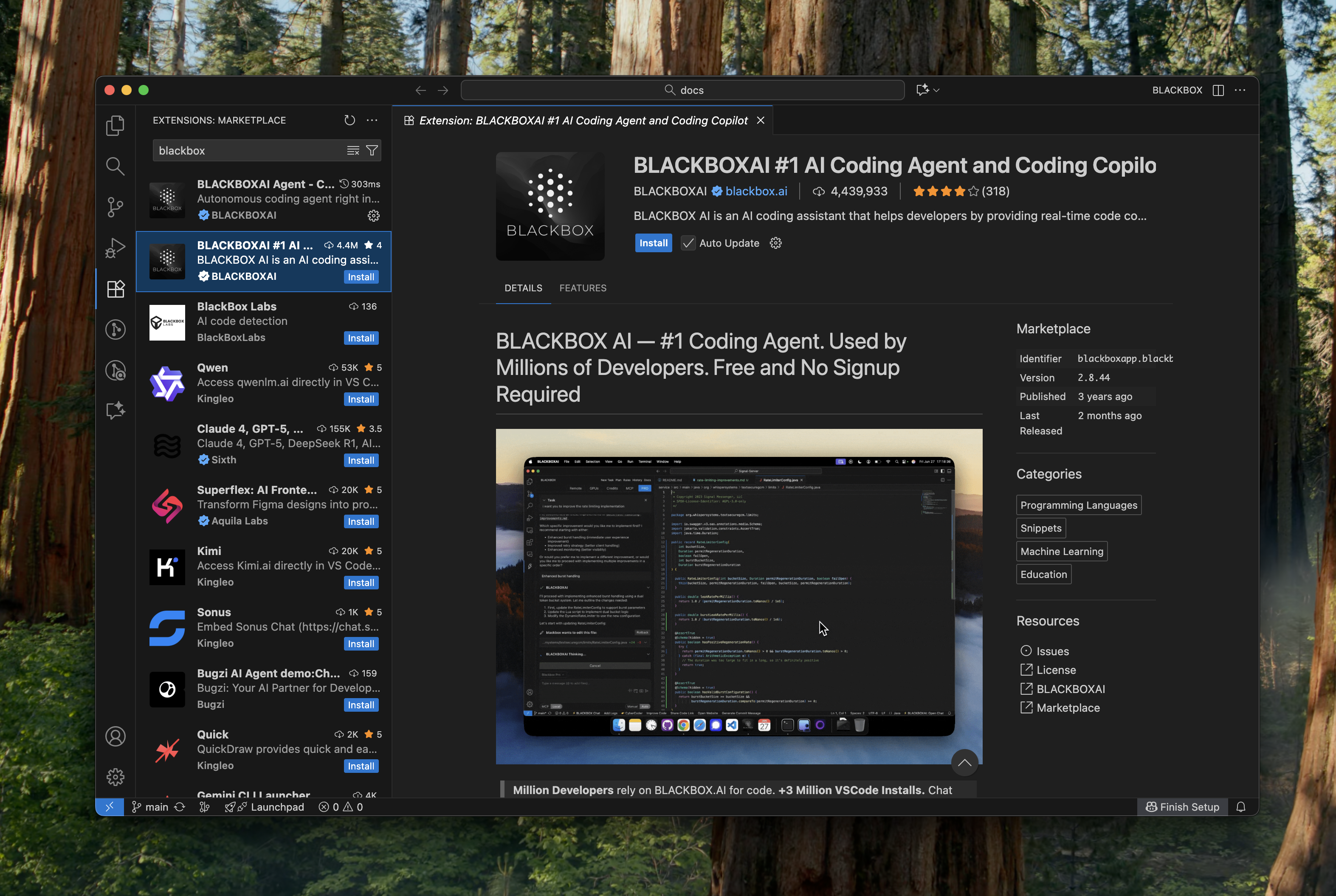 BLACKBOX AI Extension