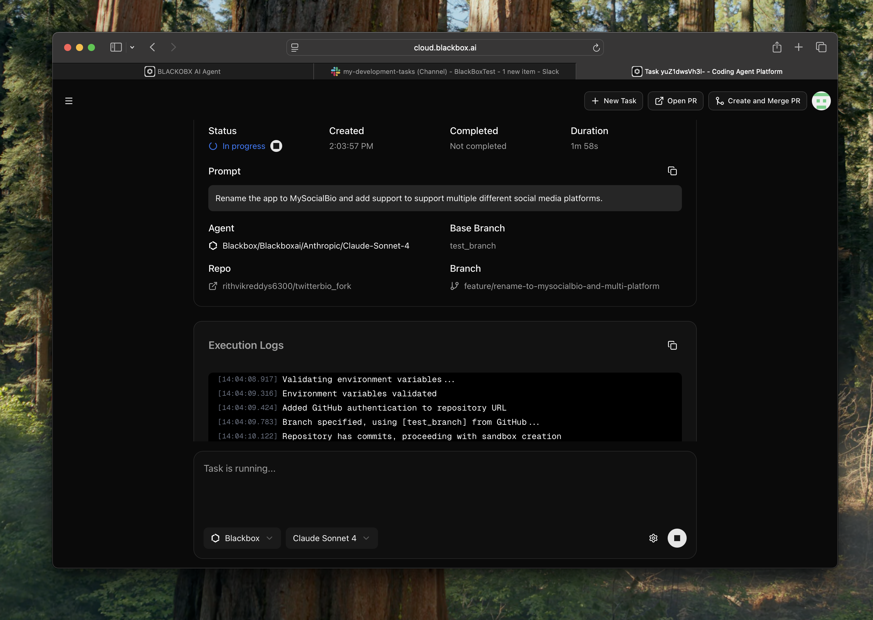 Remote Task Status