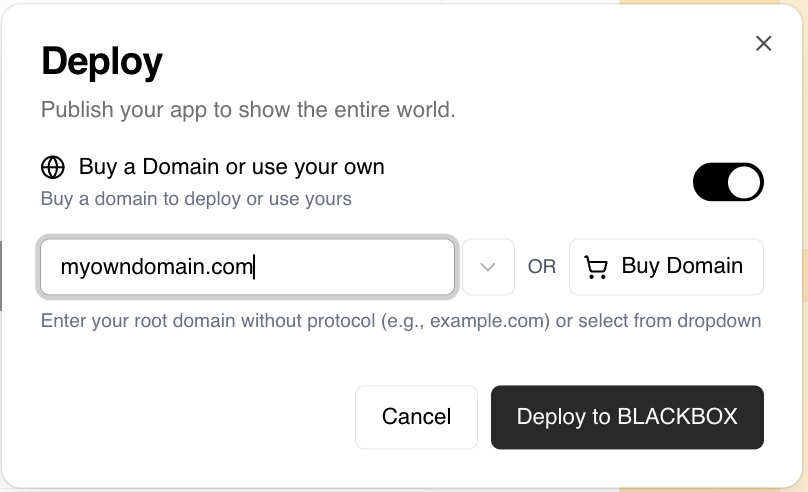 Buy or Use My Own Domain