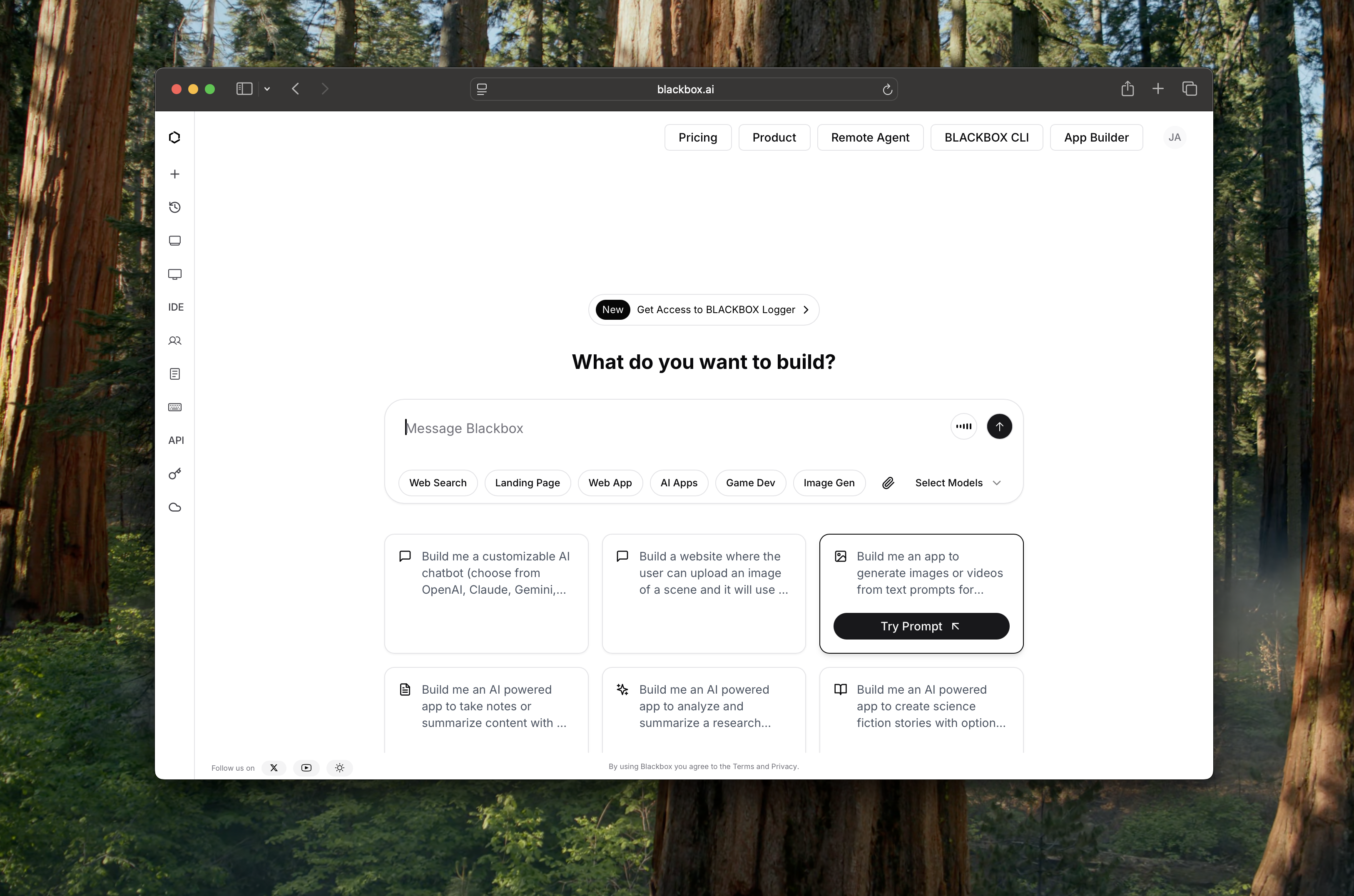 Web App UI