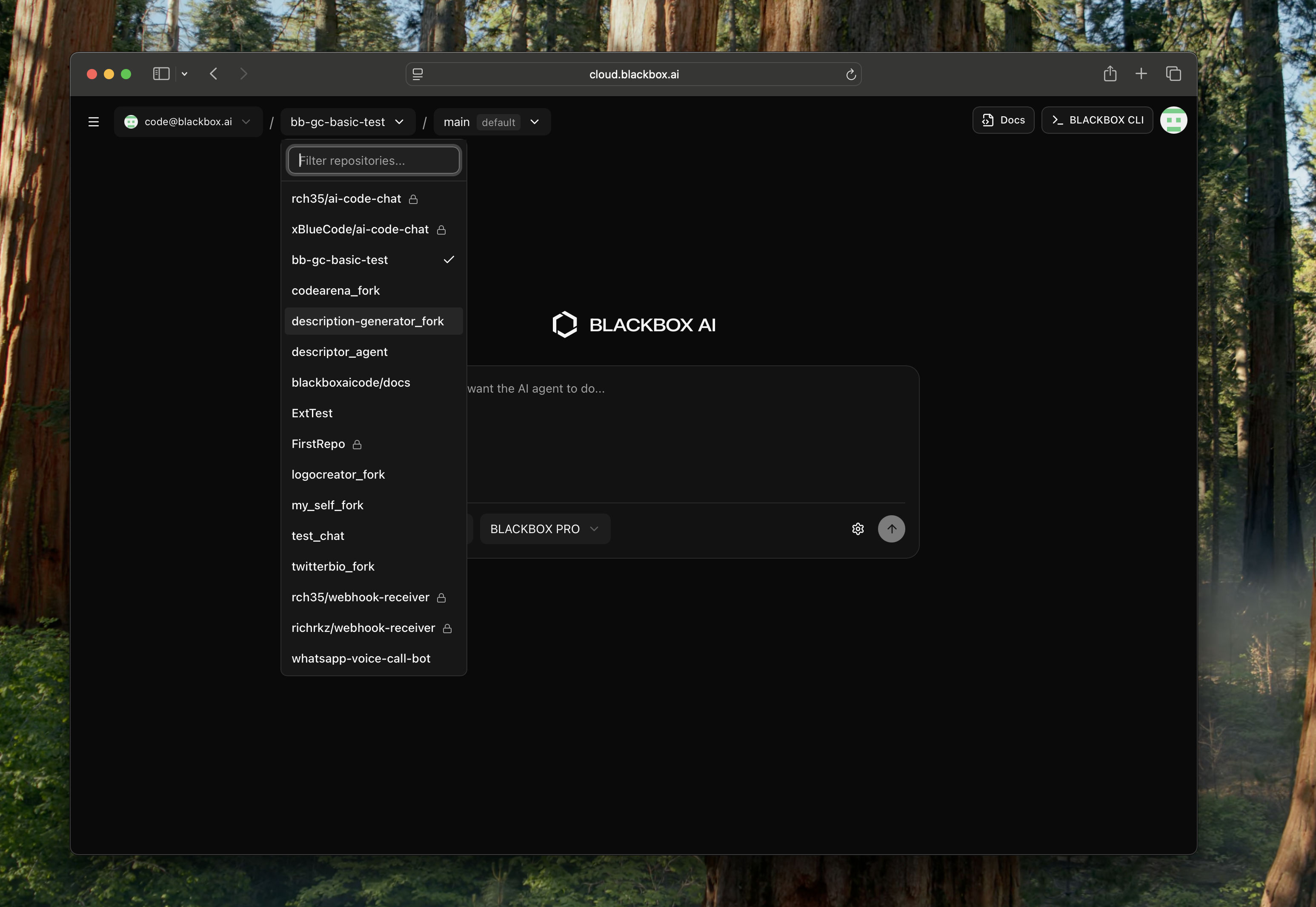 Select Git Repository
