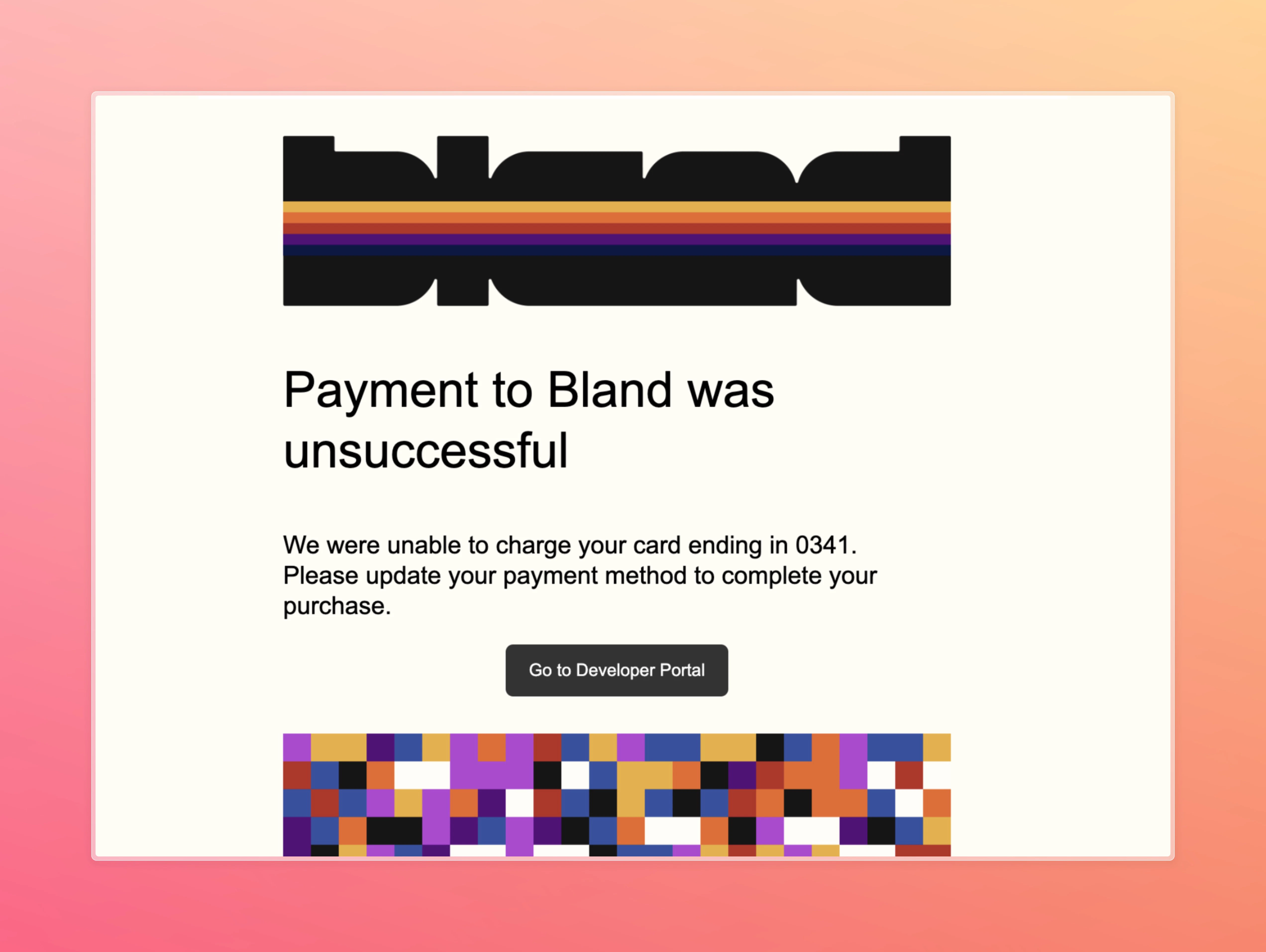 Payment Failure Email Notification