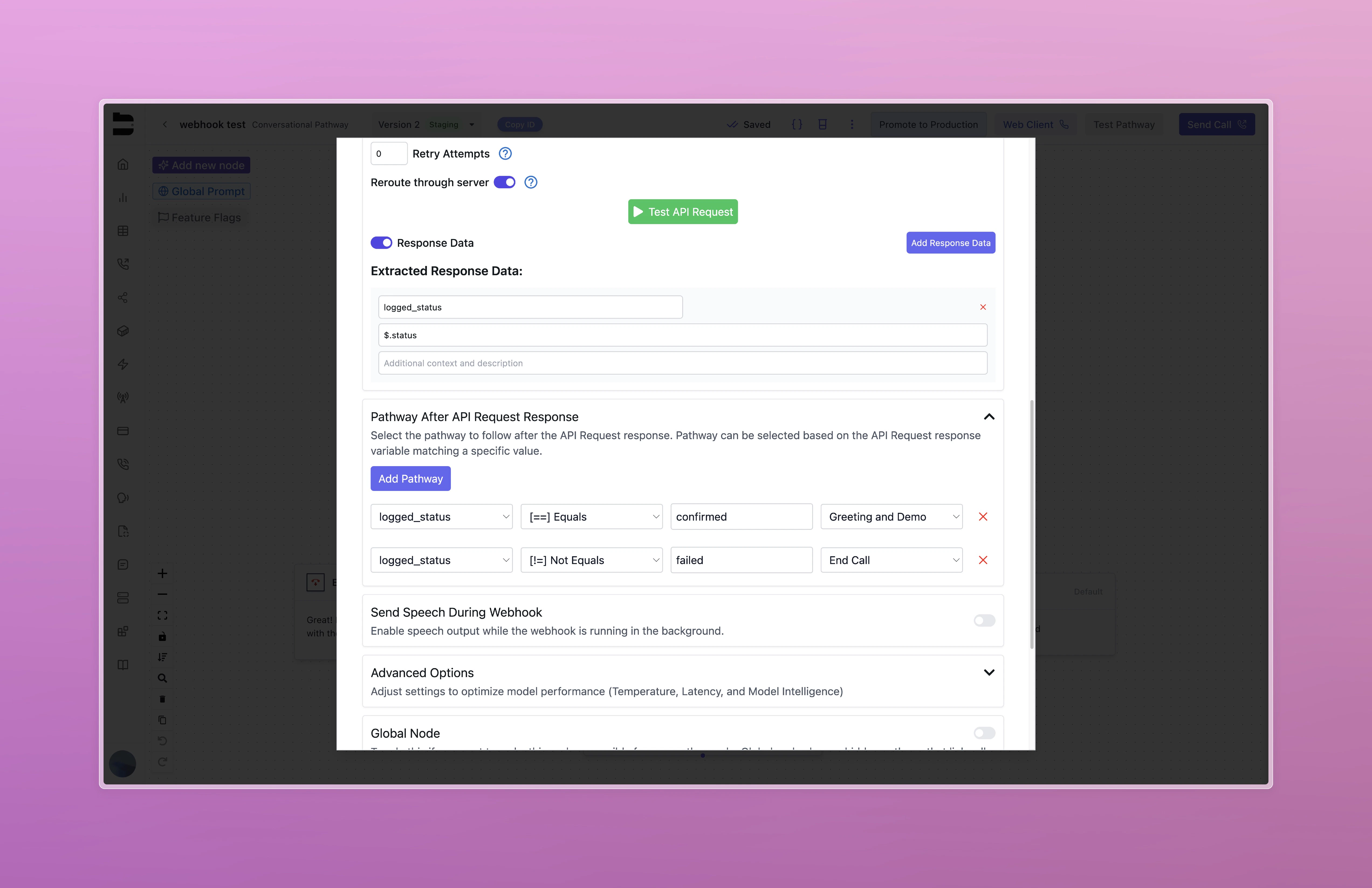 Webhook Pathway Routing