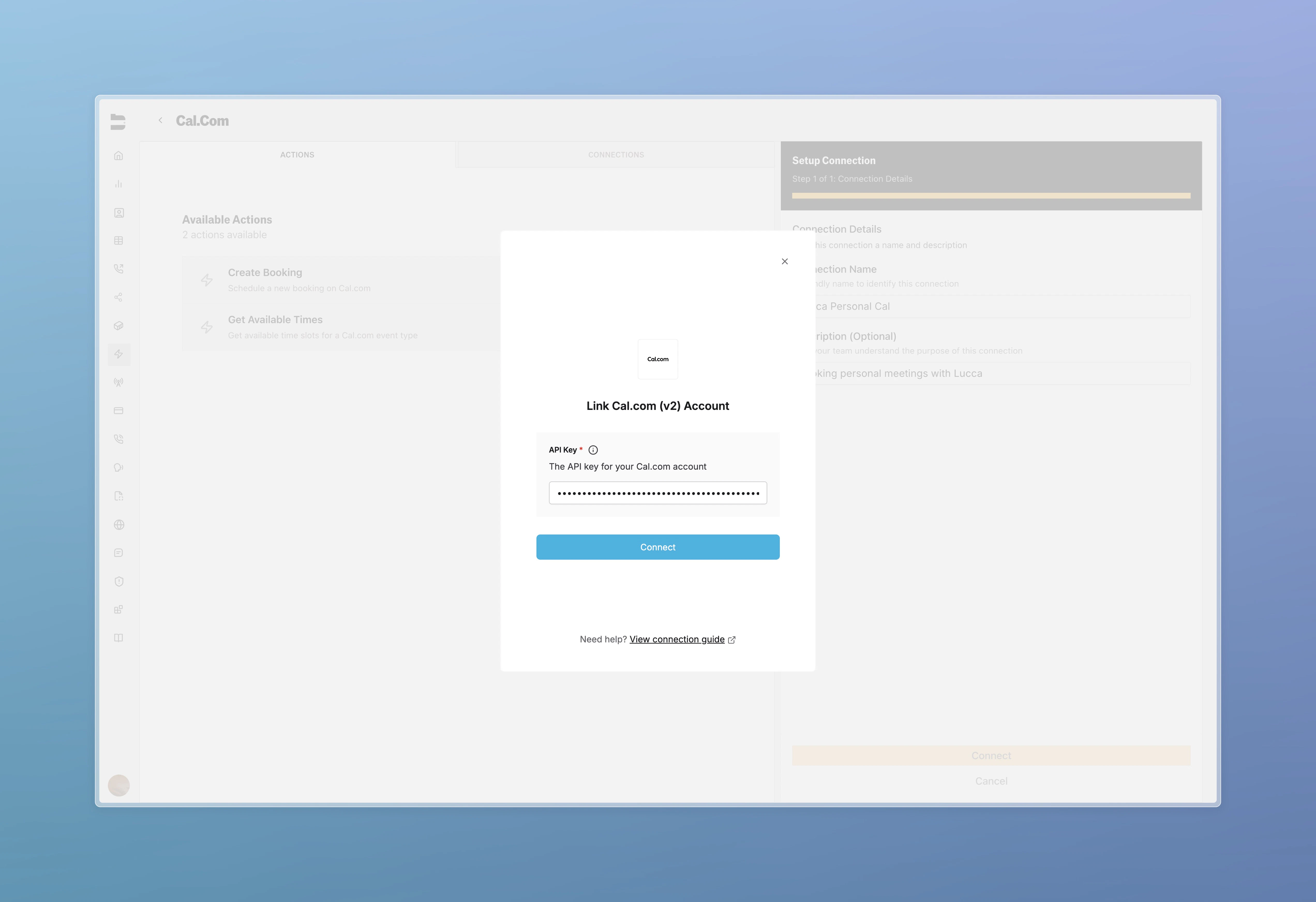 Cal.com and Calendly scheduling integrations