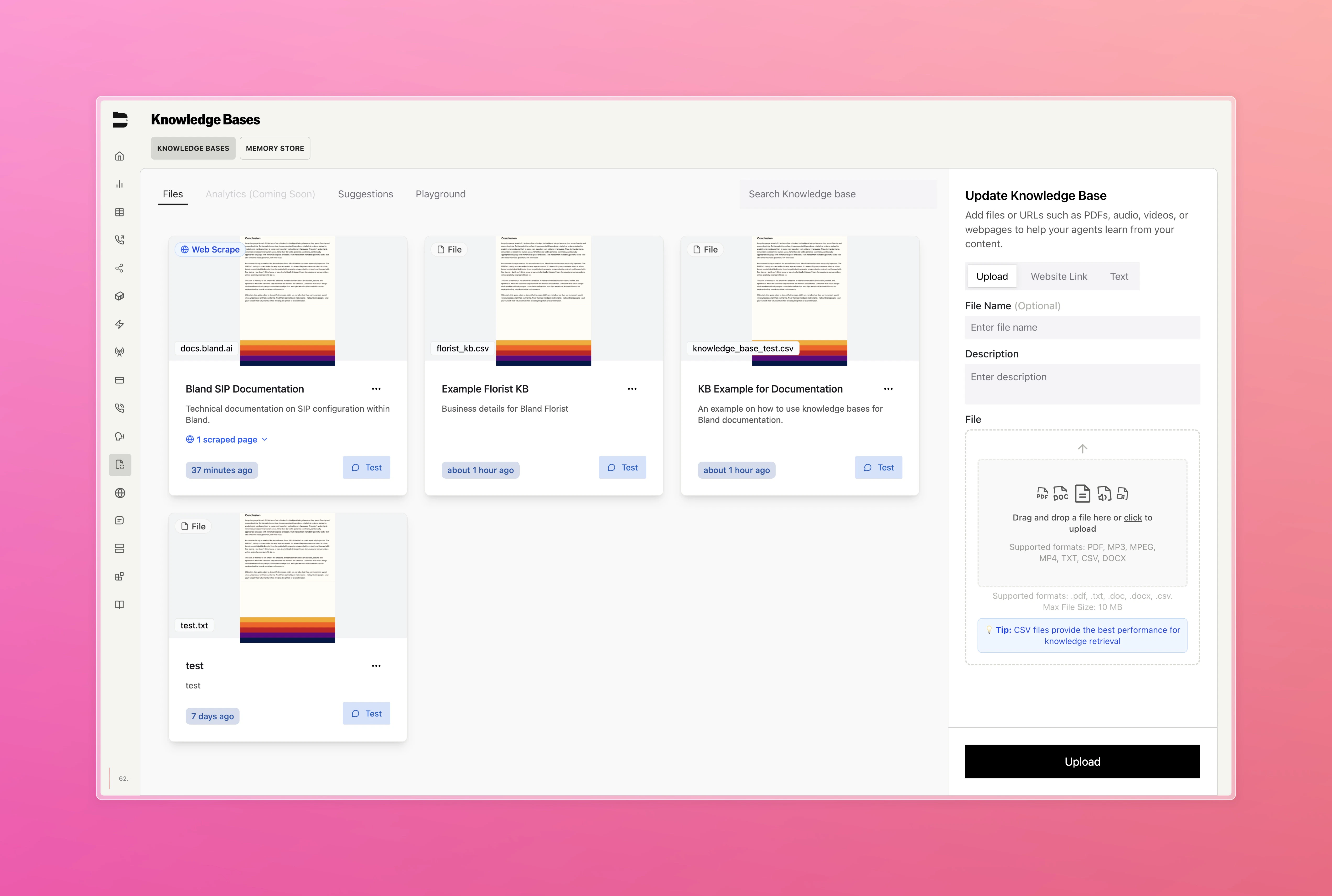Knowledge Base Frontend Overhaul