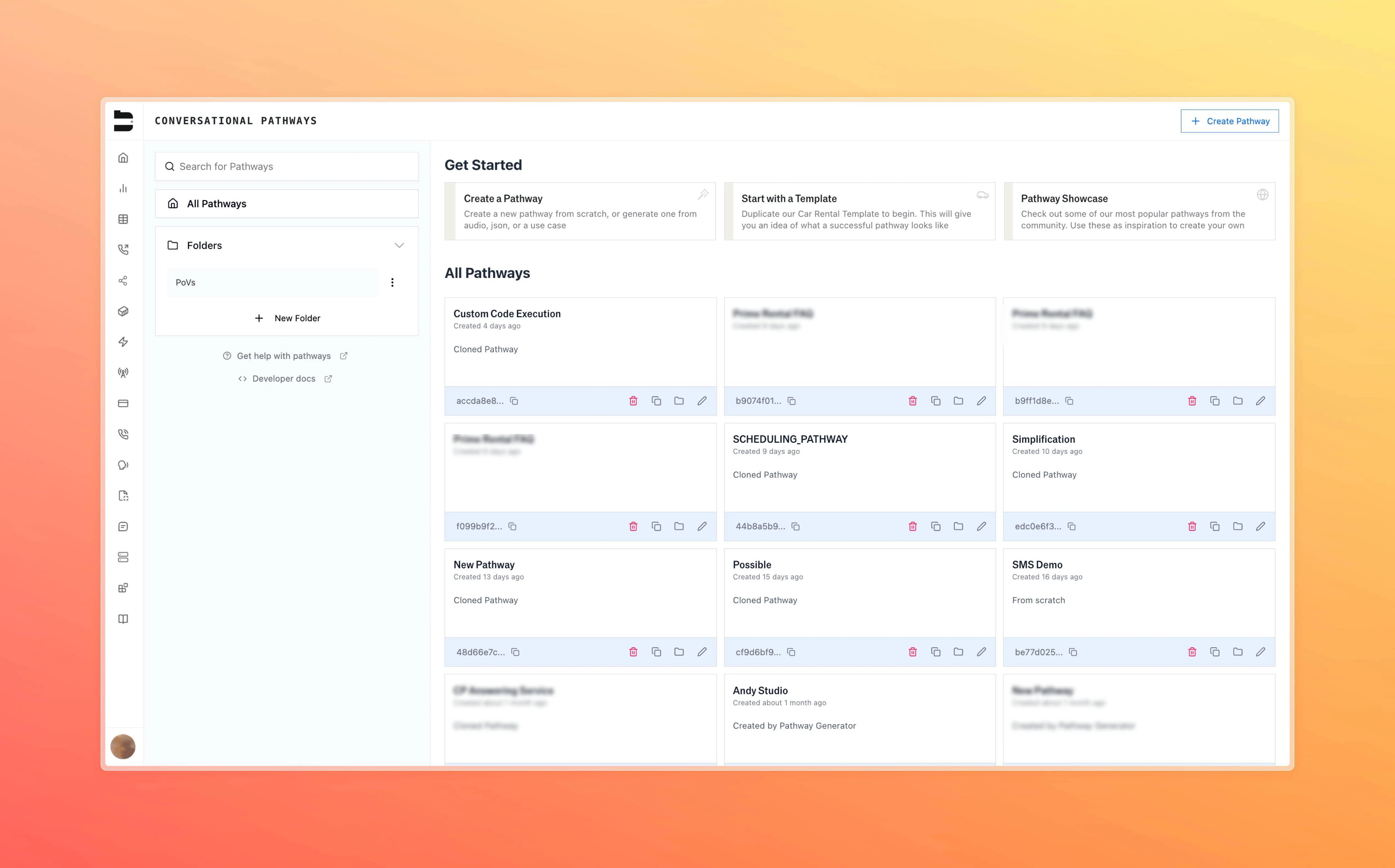 New Pathways Interface